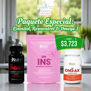 Paquete Especial: Resveratrol + Inositol + Omega 3